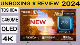 Toshiba 43C450ME QLED TV  Best Budget 4k QLED Tv 2024  Unboxing Review  Best QLED TV 2024 [upl. by Xenia]