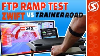 Zwift FTP RAMP Test vs TrainerRoad RAMP Test [upl. by Sidon]