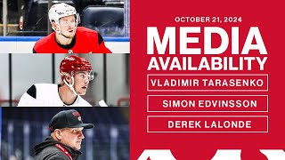 Tarasenko Edvinsson Derek Lalonde Media Availability  Oct 21 2024 [upl. by Alded407]