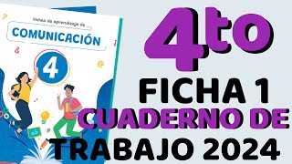 📚✨2024 ACTUALIZADO CUADERNO DE TRABAJO DE COMPRENSIÓN LECTORA 4TO SECUNDARIA RESUELTO FICHA 1📚✨ [upl. by Eilram256]