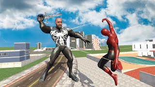 😱 Franklin Become Venom To Kill Spiderman in Indian Bike Driving 3D [upl. by Ianej]