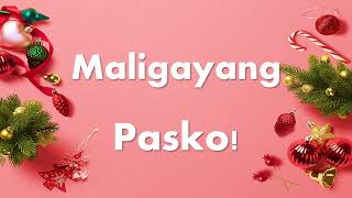 ANG ARAW NG PASKO Accompaniment with Tagalog lyrics [upl. by Erbma]