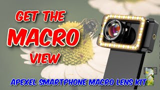 APEXEL Smartphone Macro Lens Kit Review [upl. by Yttocs]