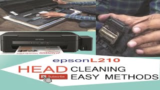 EPSON L210 HEAD CLEANING L210 L220 L360 L380 [upl. by Attenev558]