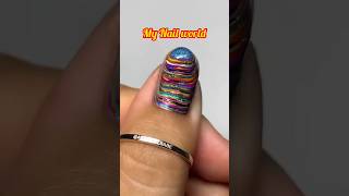 weird nailart design with 9 nailpaints 💅 shorts ytshorts nails mood notoolnailart weird fyp [upl. by Einahpit314]