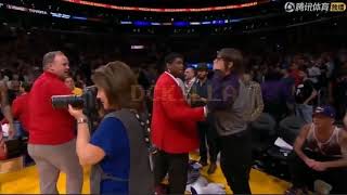 Anthony Kiedis Ejected from Rockets LakersNBA Highlights [upl. by Andee]