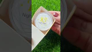 KT Night cream Review shorts skincare nightcream [upl. by Lucy]