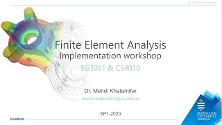 Finite element analysis implementation 51 [upl. by Juliette]