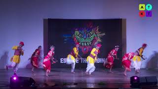 Eastern Indias Karma Naach  Tribal Dance by Venky College Students  Pulse 2018 [upl. by Einiffit77]