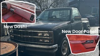 OBS STEPSIDE CHEVY INTERIOR TRANSFORMATION PT 2 [upl. by Eidnyl556]