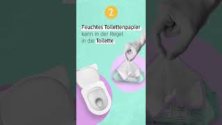 Entsorgung von Feuchttüchern amp feuchtem Toilettenpapier [upl. by Willabella]