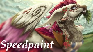 Wild Roses  SPEEDPAINT [upl. by Hgieloj892]