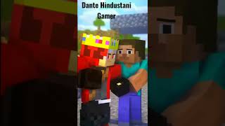 😀Dante Hindustani Gamers 😂😂funny moment with herobrine ❤️ [upl. by Willy566]