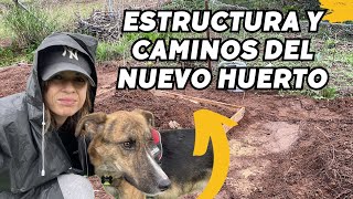 Continuo el HUERTO con materiales RECICLADOS y viene mi PERRO Roni La FINCA con LLUVIA Vlog164 [upl. by Cissiee]