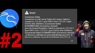 How to Fix connection failed error in Kali Nethunter Kex [upl. by Nennarb]