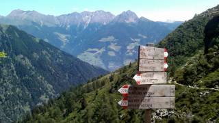 Wandern Südtirol bei Meran  von der Leiteralm zum Spronser Tal [upl. by Htebazileharas4]