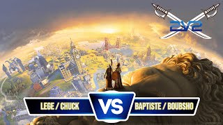 Tournoi 2v2 Lege et Chuck vs Baptiste et Boubsho [upl. by Aiuqenehs]