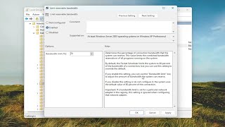 How to Change the Limit Reservable Bandwidth in Windows 1110 Guide [upl. by Vokay]