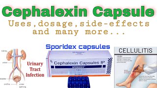 Cephalexin capsule usedosesideeffects  Sporidex Capsules  Cephalexin antibacterial  drx rohit [upl. by Belden486]