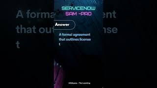 Master ServiceNow SAM Pro in Seconds Software Asset Management [upl. by Adnaral760]