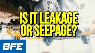 Is It Leakage Or Seepage  Tech Minute [upl. by Enogitna]