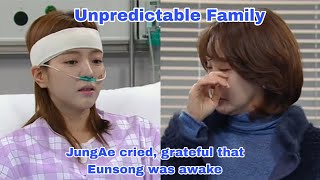 JungAe cried grateful that Eunsong was awake  Unpredictable Family 우당탕탕 패밀리 [upl. by Odnalra]