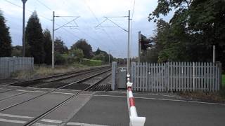 Southbound BR Virgin Train Mow Cop Rail Level Crossing Staffordshire [upl. by Phelgen]