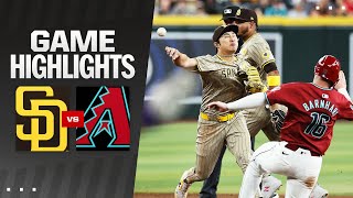 Padres vs Dbacks Game Highlights 5524  MLB Highlights [upl. by Quincey]