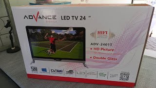 Tv advance adv2401t 24 inch full hd tempred glass [upl. by Akapol963]