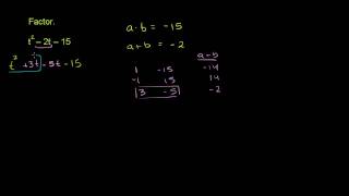 Factoring Trinomials by Grouping 2 [upl. by Eendys816]