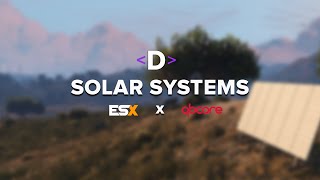 FiveM Script Showcase  Dream Solarsystems Place Panels Produce kWh and more [upl. by Wolfe684]