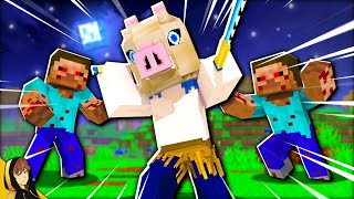 BECOMING INOSUKE IN MINECRAFT  Minecraft  Demon Slayer Mod Challenge [upl. by Mayrim712]