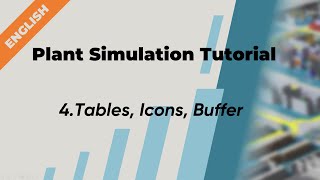 Plant Simulation Tutorial English  4 Tables Icons Buffer [upl. by Hedva213]