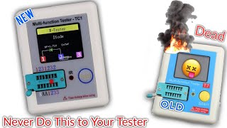 TC1 transistor tester  T7 Blow up 🥺 LCR [upl. by Ahtikal]