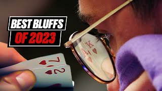 The Best Poker Bluffs of 2023 ♠️ PokerStars [upl. by Deering]