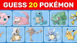 Guess 20 Pokémon 1st Generation in 3 seconds [upl. by Jaffe]