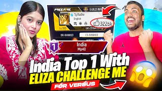 India Top 1 With Eliza Challenge Me For Versus Gone Wrong  Garena Free Fire Max [upl. by Kcirddot]