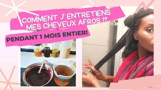 🇨🇮101• ROUTINE CAPILLAIRE de Mars  cheveux crépus  AFROS 💖 challengevalèhtépuissanci2  Valèh Té [upl. by Florie]