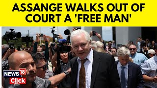 Julian Assange Latest  WikiLeaks Founder Pleads Guilty To US Espionage Charge  N18G [upl. by Eerazed928]