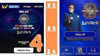 KBC Juniors Registration Day 4 Quiz Answer Today 5 September 2024  Kaun Banega Crorepati Juniors Q [upl. by Aloke]