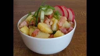 Kartoffelsalat mit Speck und Zwiebeln [upl. by Kele]