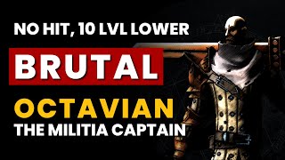 V Rising  BRUTAL Octavian the Militia Captain  No Hit 10 Levels Lower Frail  10 Boss Kill [upl. by Aihtnic]