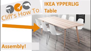 IKEA YPPERLIG Table Assembly [upl. by Vedette21]