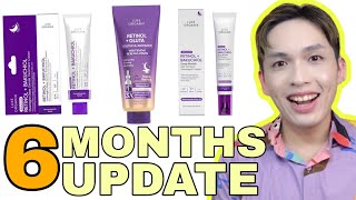 RETINOL UPDATE AFTER 6 MONTHS  LUXE ORGANIX RETINOL  BAKUCHIOL LINE REVIEW  SIR LAWRENCE [upl. by Karlen]