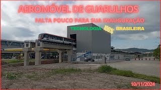 Aeromóvel que vai levar passageiros ao Aeroporto de Guarulhos deve começa a circular em dezembro [upl. by Laura]