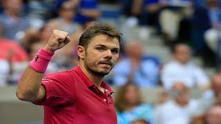 Stan Wawrinka Backhand Winner in 2016 US Open Final vs Novak Djokovic [upl. by Blatt]