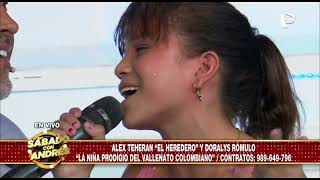 Doralys Rómulo la niña prodigio del vallenato en “Sábado con Andrés” [upl. by Drue758]