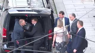 03754  Arrivals Aboutaleb Ahmed amp Ollongren Kajsa  Bilderberg meeting  0609 2016  Germany [upl. by Ilene]