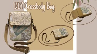 DIY Crossbody Bag Tutorial amp Pattern [upl. by Seraphim]