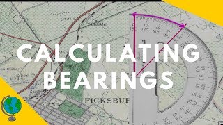 Map Skills  Calculating Bearings in a Geography Examination [upl. by Aleehs]